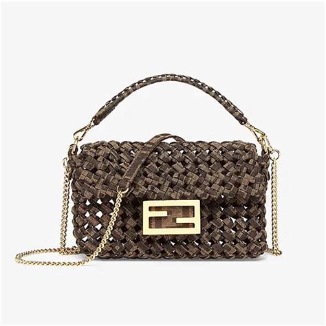 fendi jacquard handbag|fendi baguette bags.